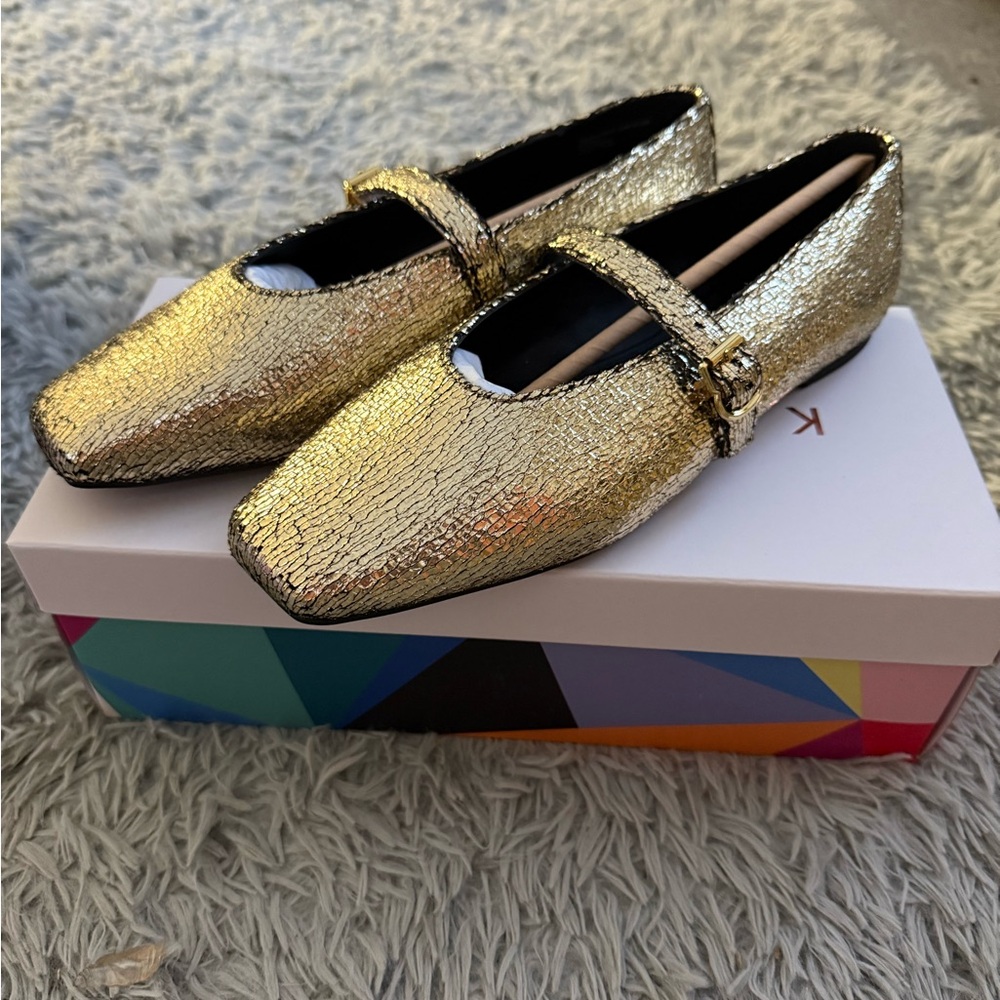 Katy Perry Collections Gold Sparkle Mary Janes